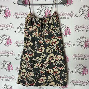 Roxy dress flowers tropical vintage hawaiin printed milkmaid Floral Print
